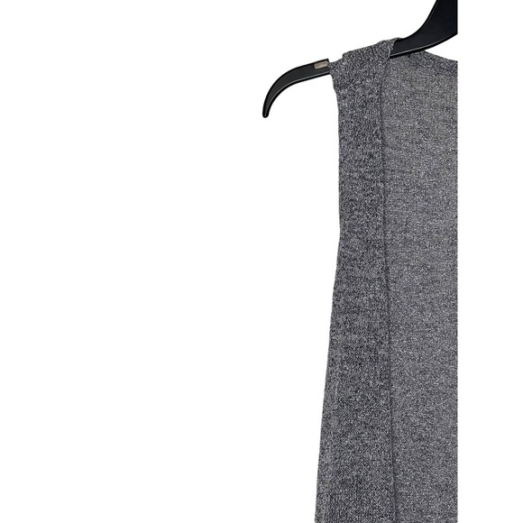 LulaRoe Women's Sweater Open Long Duster Collarless Sleeveless Cardigan Gray XS - Picture 4 of 10